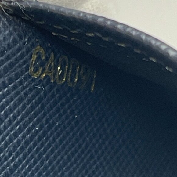 Louis Vuitton Vintage Mini Lin PM Passport Agenda Cover - Navy - Preowned - Picture 10 of 11